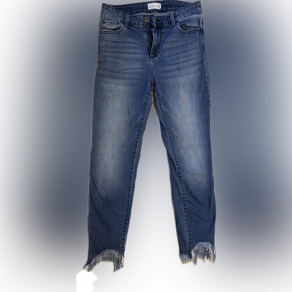 Cello Women's Straight Leg Blue Jeans